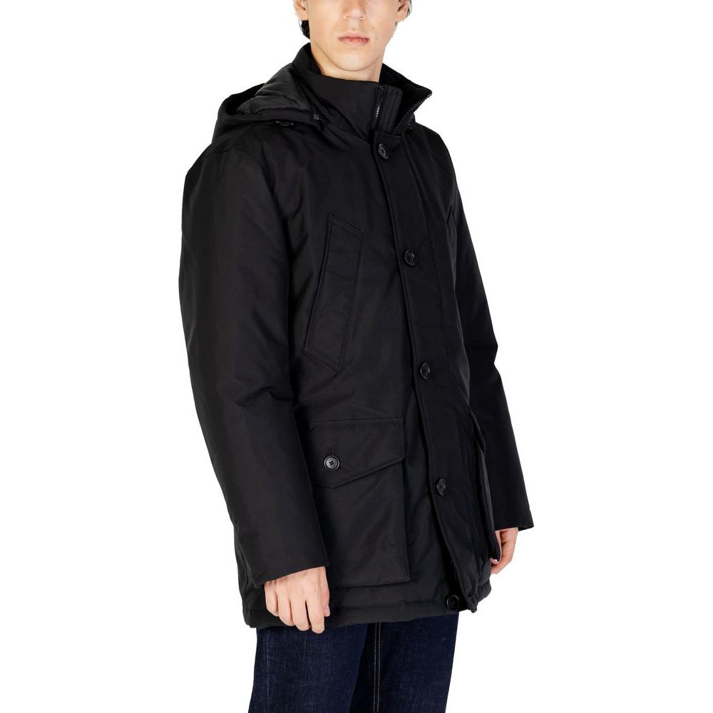 Hugo Boss Black Polyester Jacket Hugo Boss