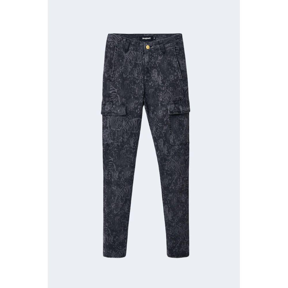 Desigual Black Cotton Jeans & Pant Desigual