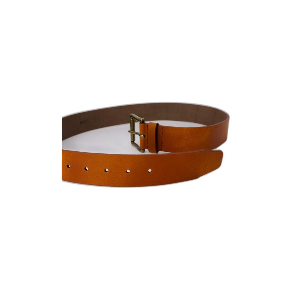 Hugo Boss Beige Leather Belt Hugo Boss Saddle Brown
