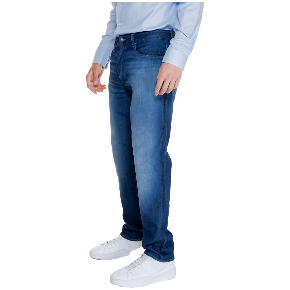 Armani Exchange Blue Cotton Jeans & Pant Armani Exchange