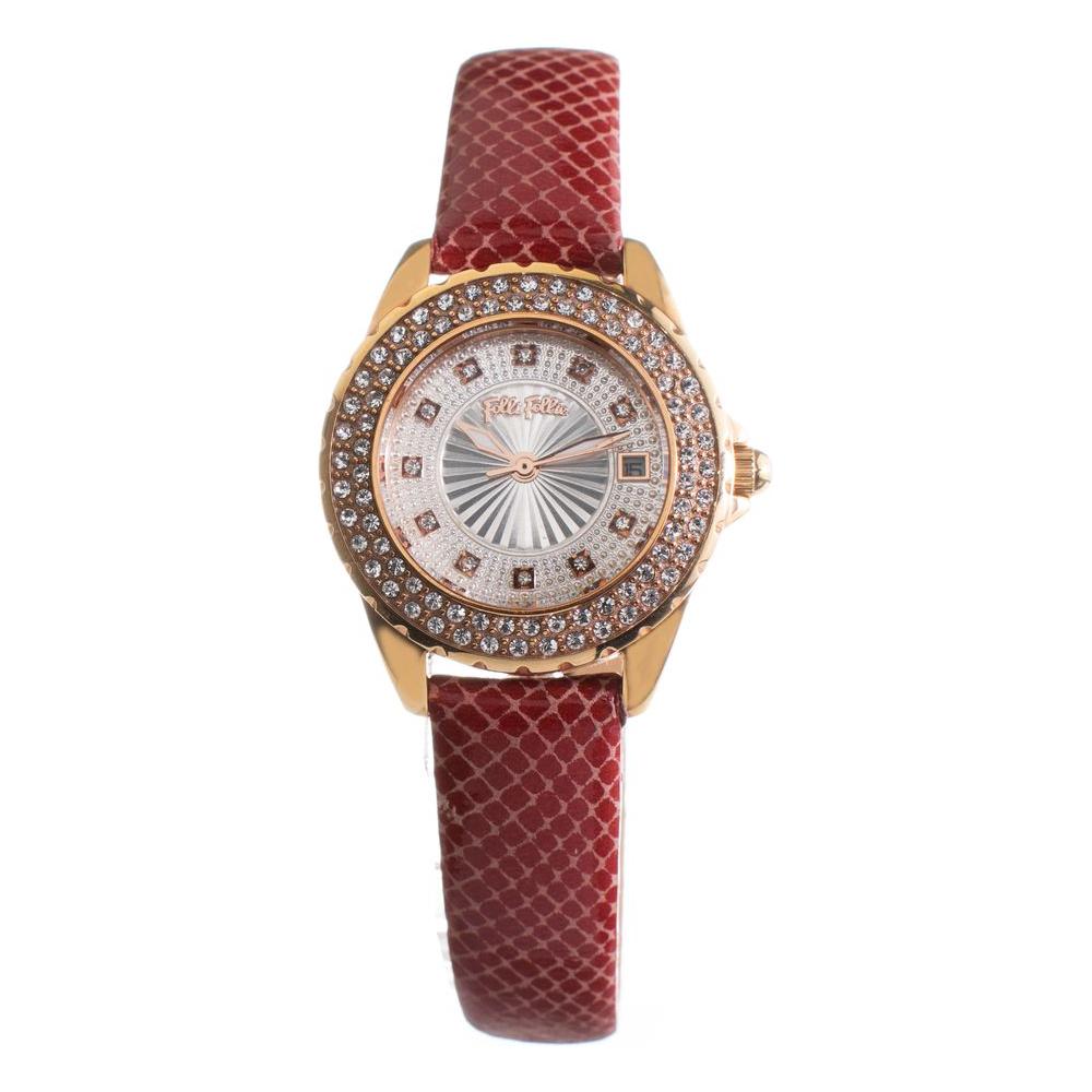 Folli Follie Red Leather Watch Folli Follie