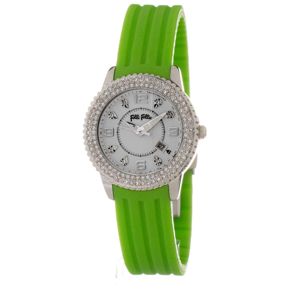 Folli Follie Green Silicone Watch Folli Follie