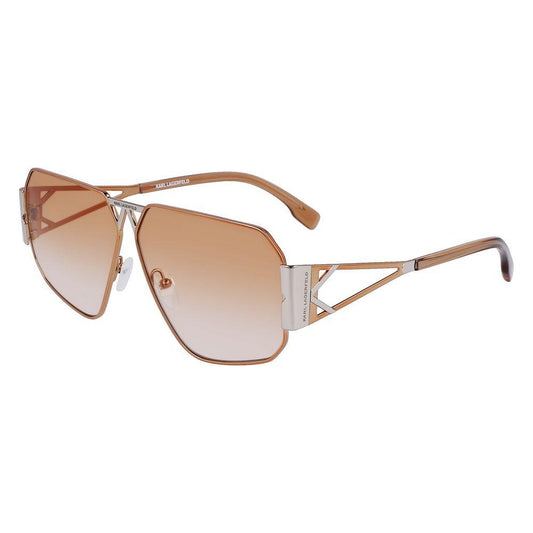 Karl Lagerfeld Gray Metal Sunglasses Karl Lagerfeld