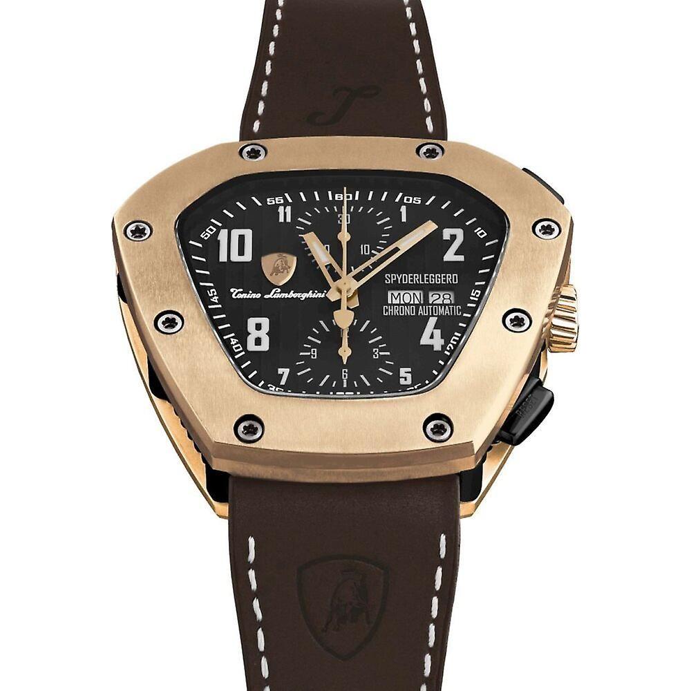 Lamborghini Black Leather Watch Lamborghini