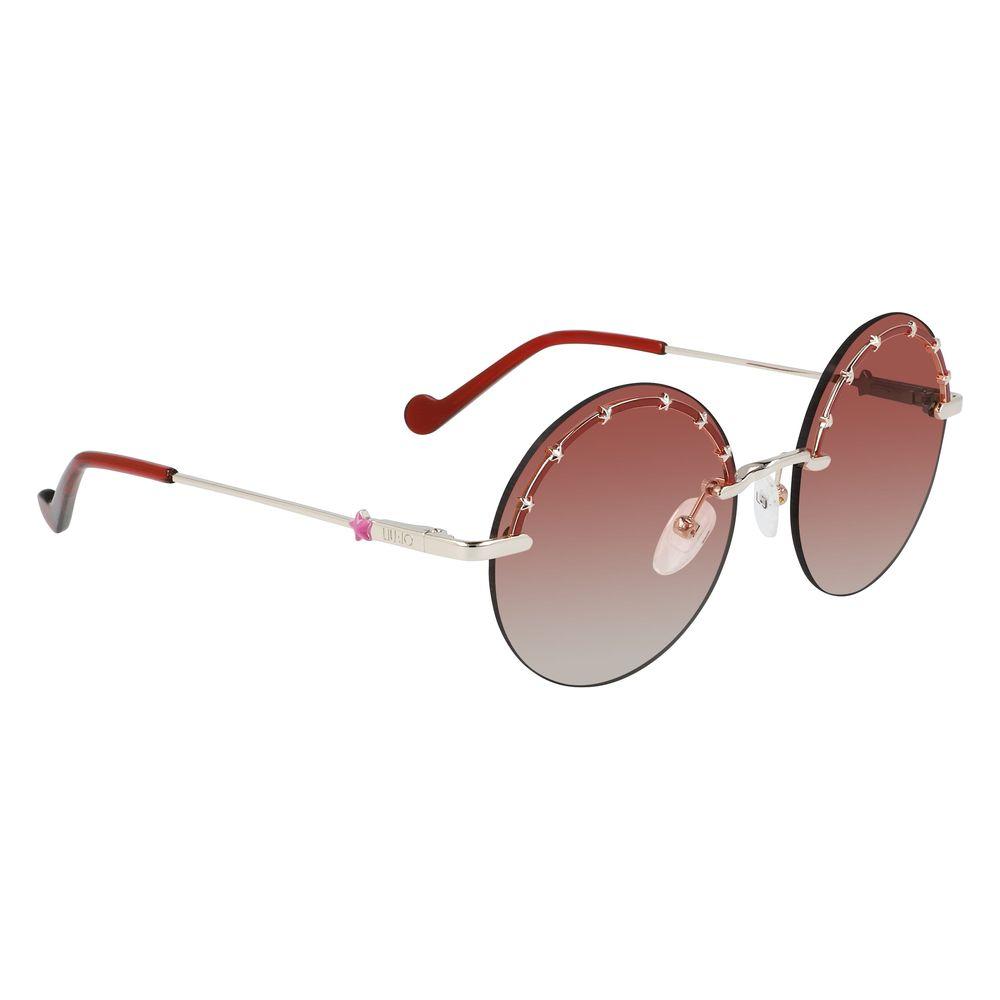 Liu Jo Gold Metal Sunglasses Liu Jo Rosy Brown