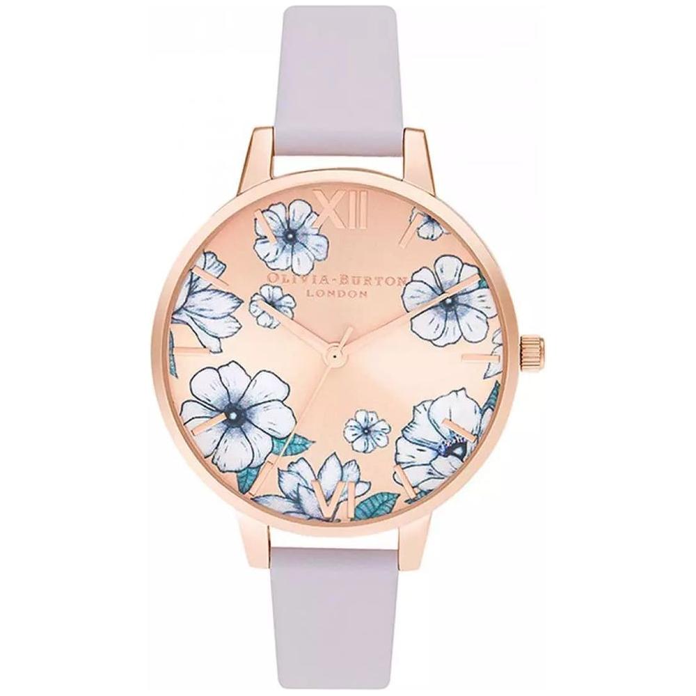 Olivia Burton Purple Leather Watch Olivia Burton Light Gray