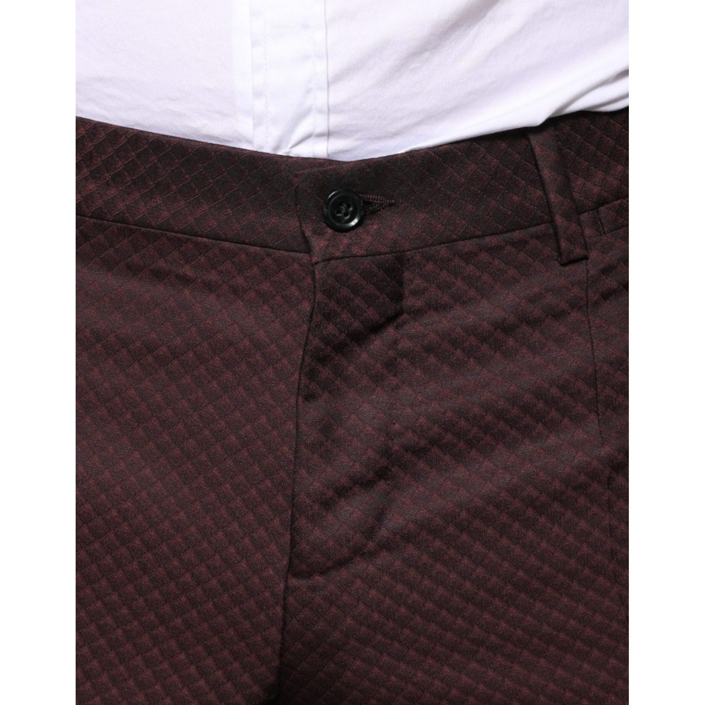 Dolce & Gabbana Maroon Deck Card Crown 2 Piece Formal Suit Dolce & Gabbana Dark Slate Gray