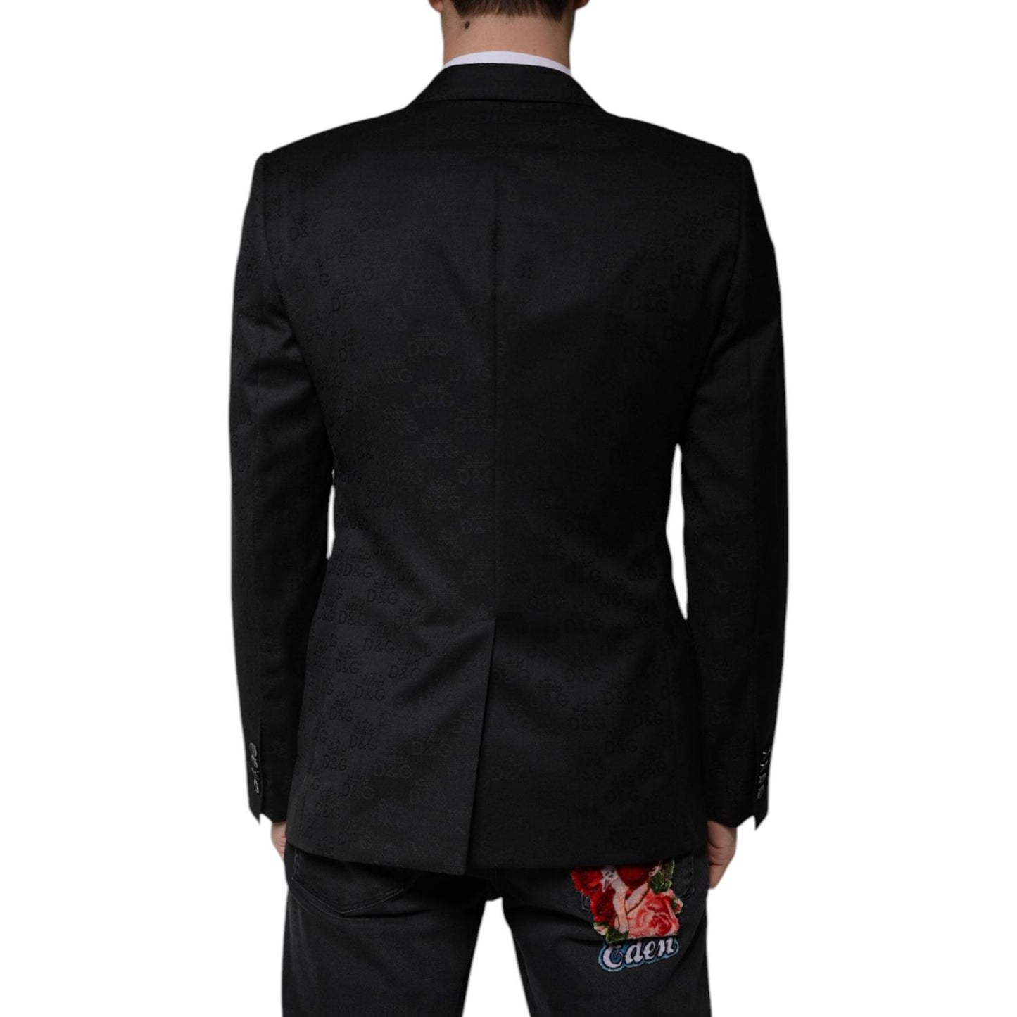 Dolce & Gabbana Black Wool Single Breasted Formal Blazer Dolce & Gabbana Black