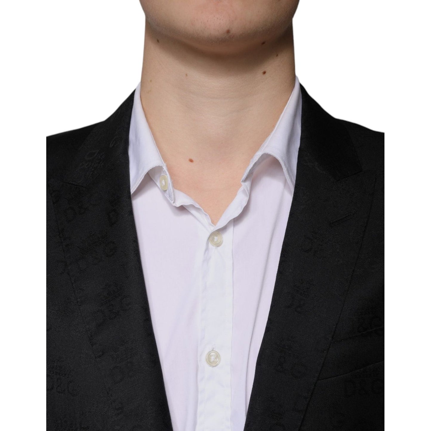 Dolce & Gabbana Black Wool Single Breasted Formal Blazer Dolce & Gabbana Black