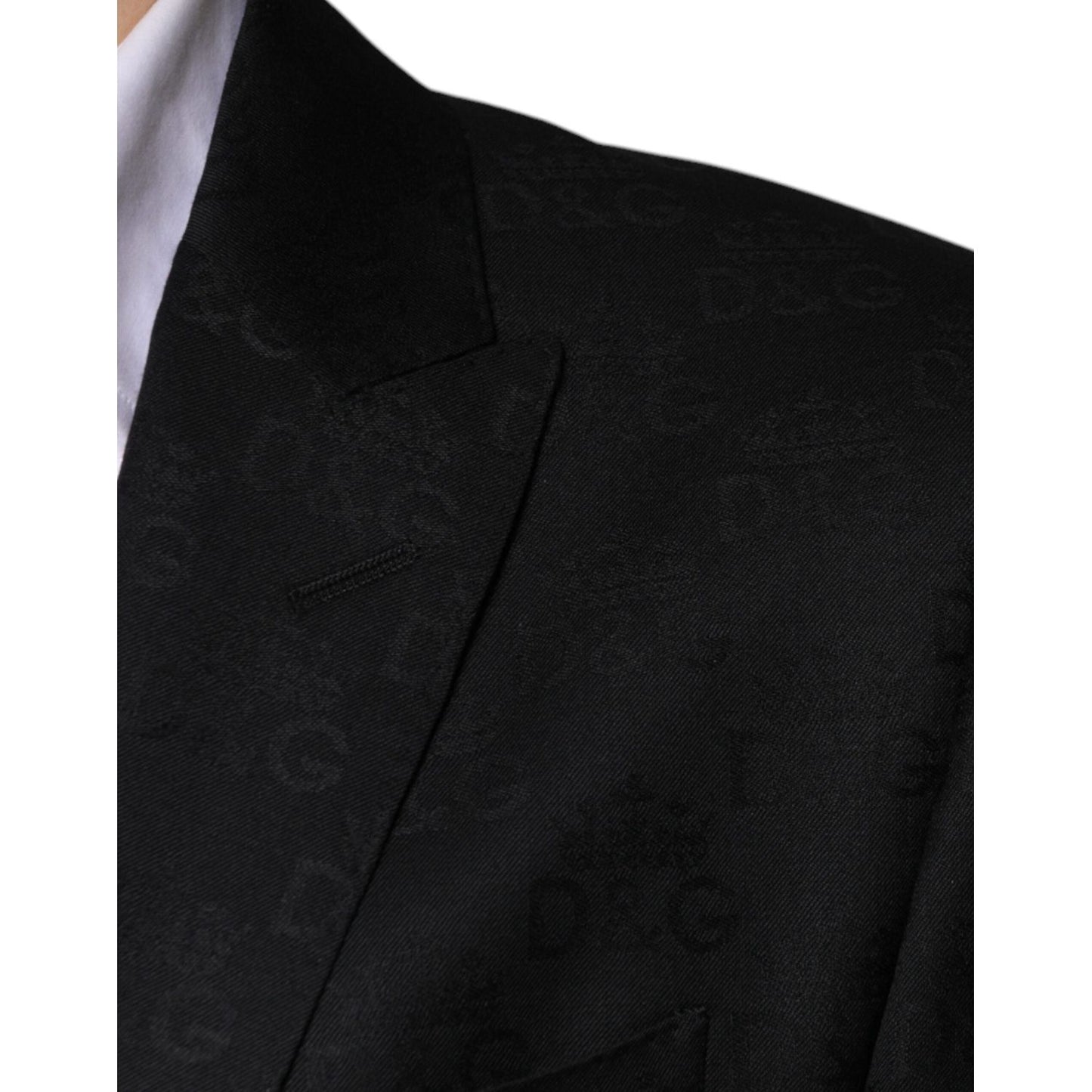 Dolce & Gabbana Black Wool Single Breasted Formal Blazer Dolce & Gabbana Black