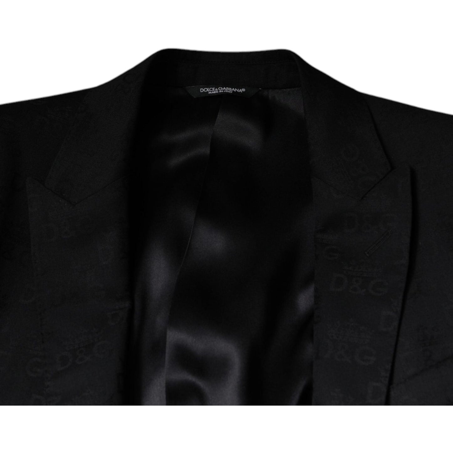 Dolce & Gabbana Black Wool Single Breasted Formal Blazer Dolce & Gabbana Black