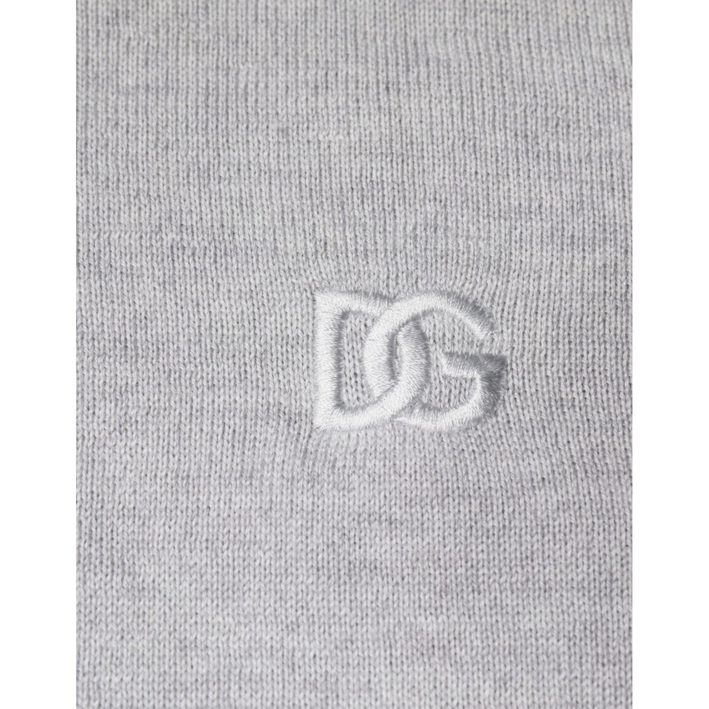 Dolce & Gabbana Light Gray Wool Crew Neck Pullover Sweater Dolce & Gabbana Gray