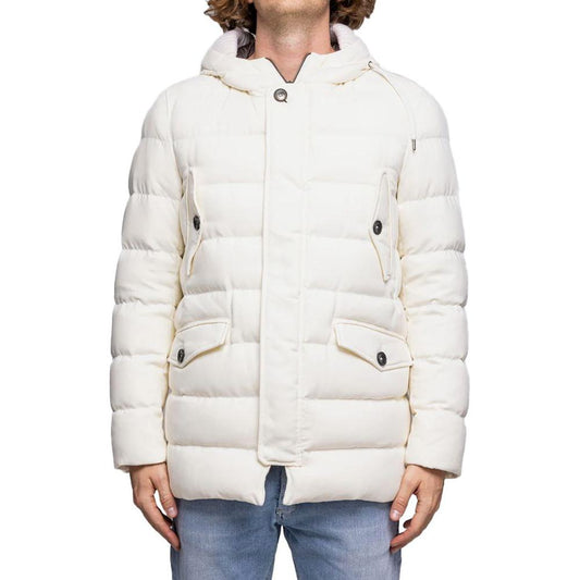 Herno White Viscose Jacket Herno