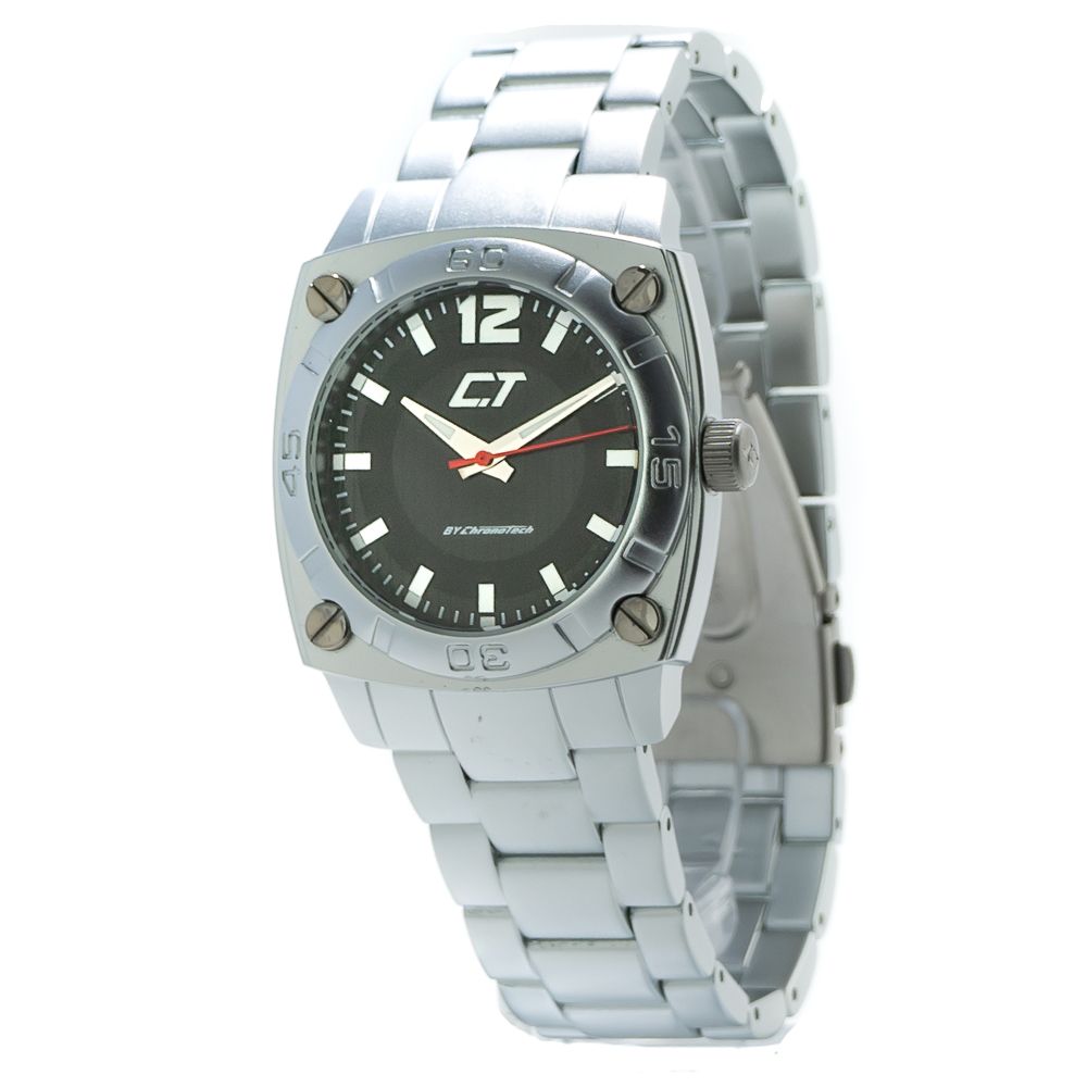 Chronotech Silver Aluminum Dress Watch