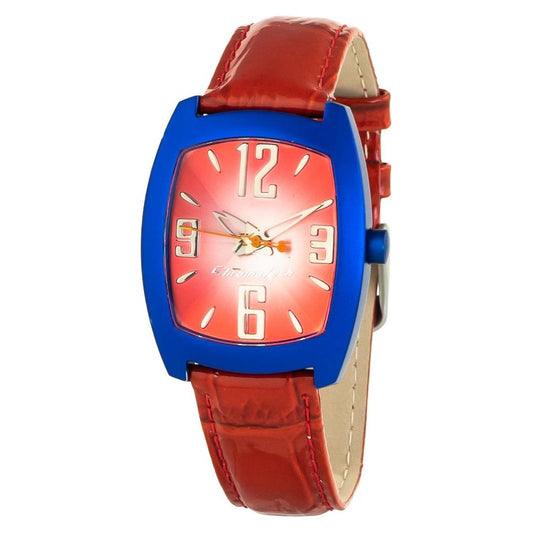 Chronotech Red Leather Watch Chronotech