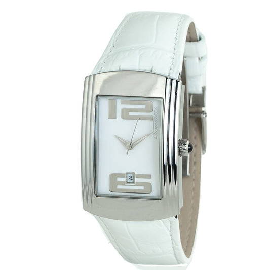 Chronotech White Leather Dress Watch Chronotech