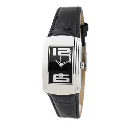 Chronotech Black Leather Dress Watch Chronotech