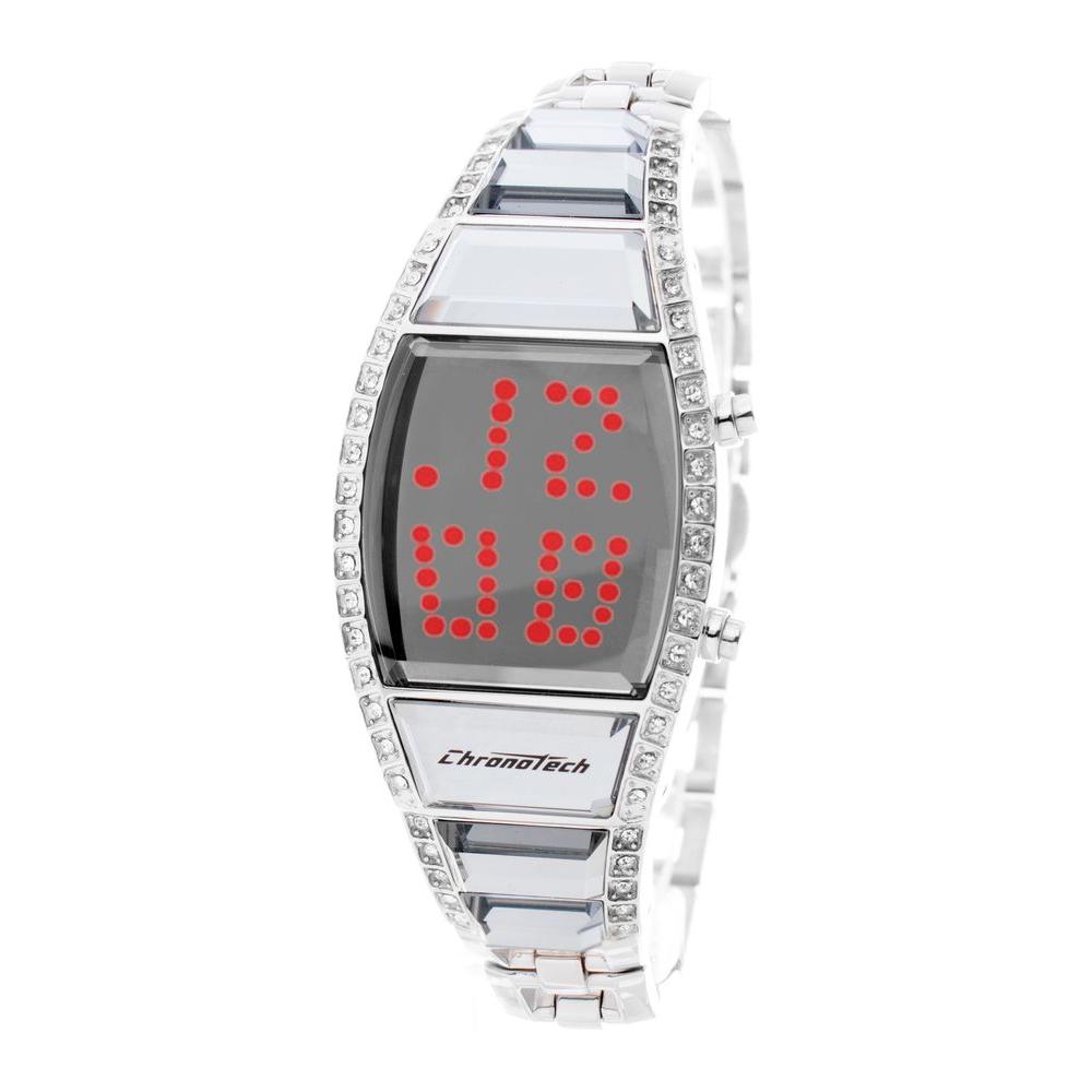 Chronotech Silver Steel Watch Chronotech Light Gray