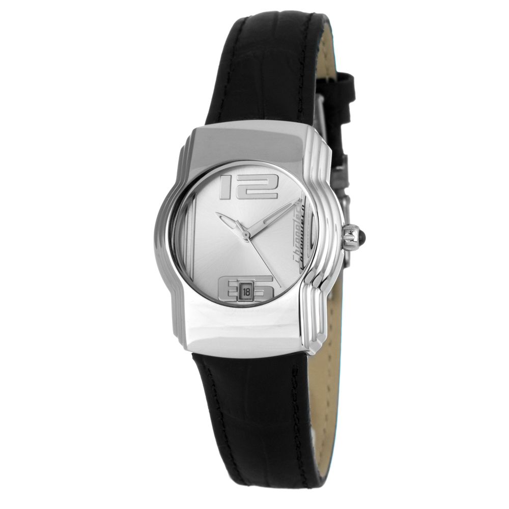 Chronotech Black Leather Dress Watch Chronotech