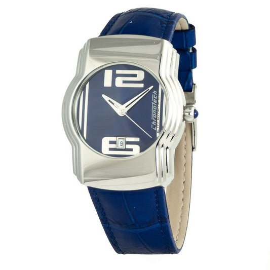 Chronotech Blue Leather Dress Watch Chronotech