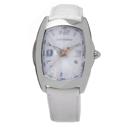 Chronotech White Leather Dress Watch Chronotech