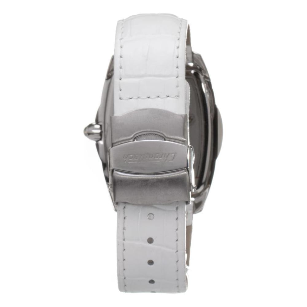 Chronotech White Leather Watch Chronotech Gray