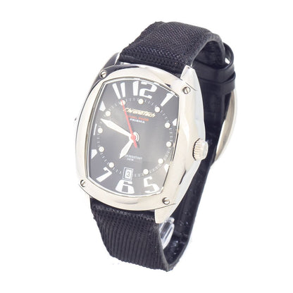 Chronotech Black Leather Dress Watch Chronotech