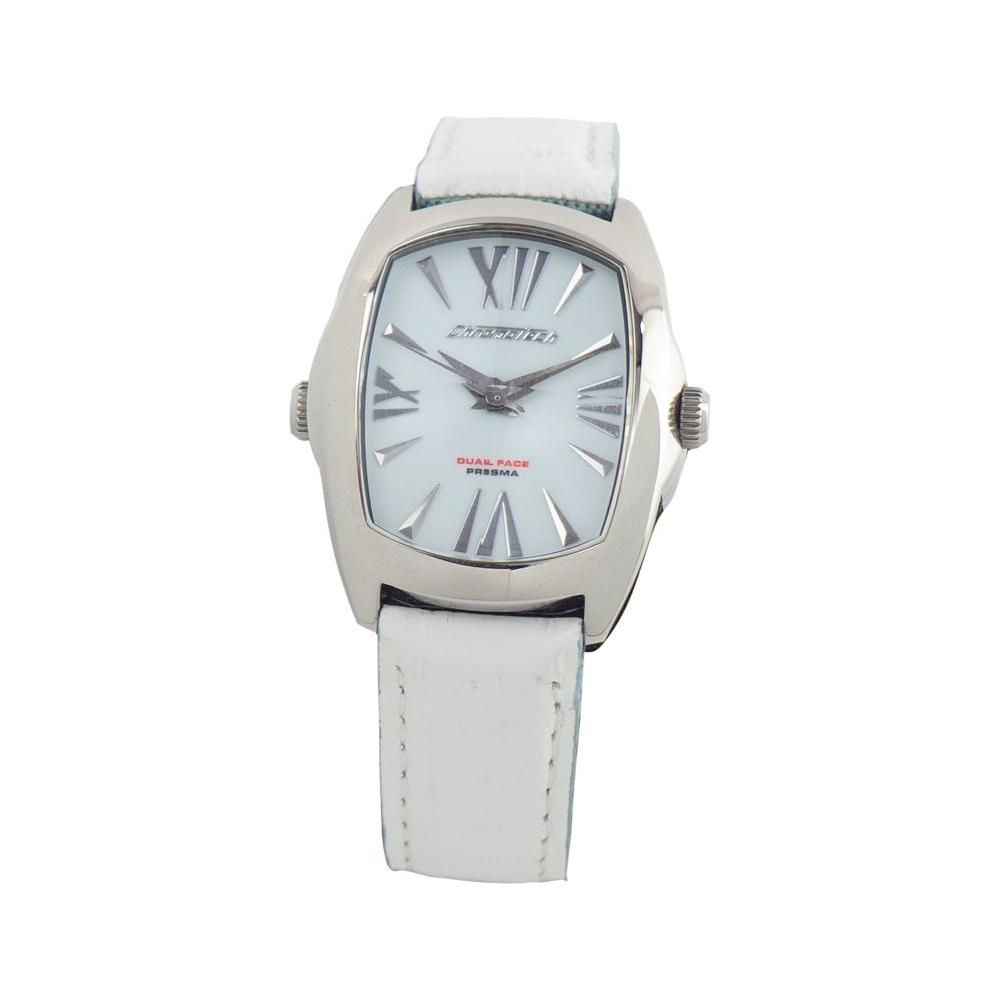 Chronotech Blue Leather Watch Chronotech Light Gray
