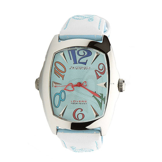 Chronotech Blue Leather Dress Watch Chronotech