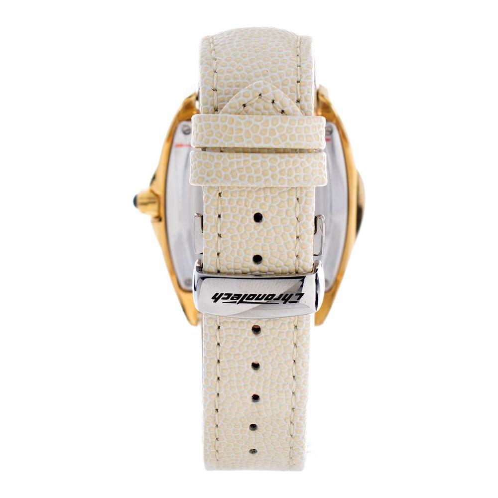 Chronotech Beige Leather Watch Chronotech Light Gray
