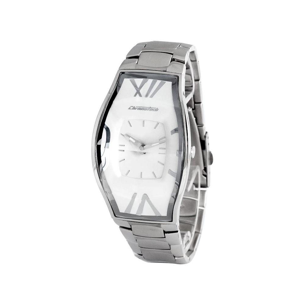 Chronotech Silver Steel Watch Chronotech Light Gray