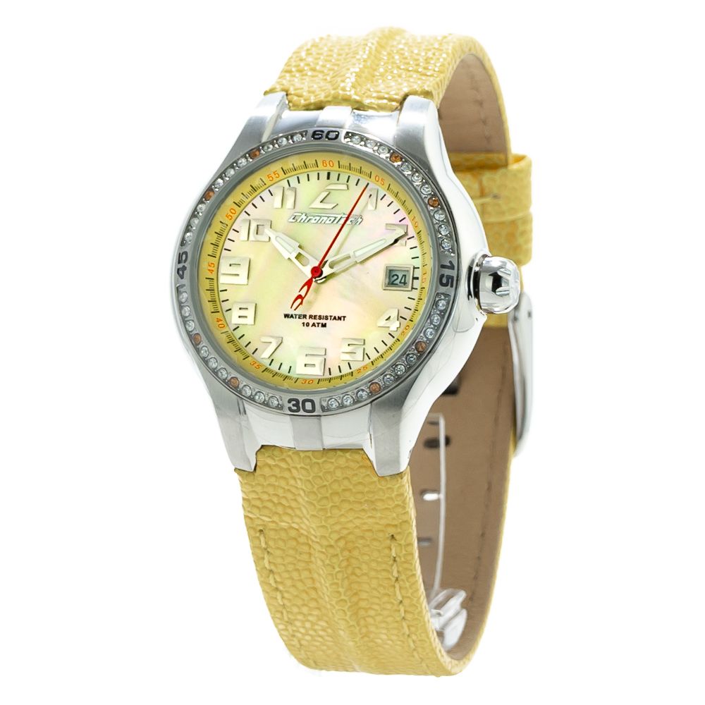 Chronotech Bicolor Leather Dress Watch