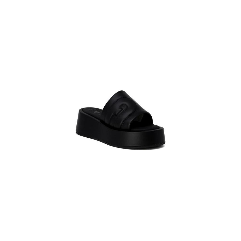 Furla Black Leather Sandal Furla Black