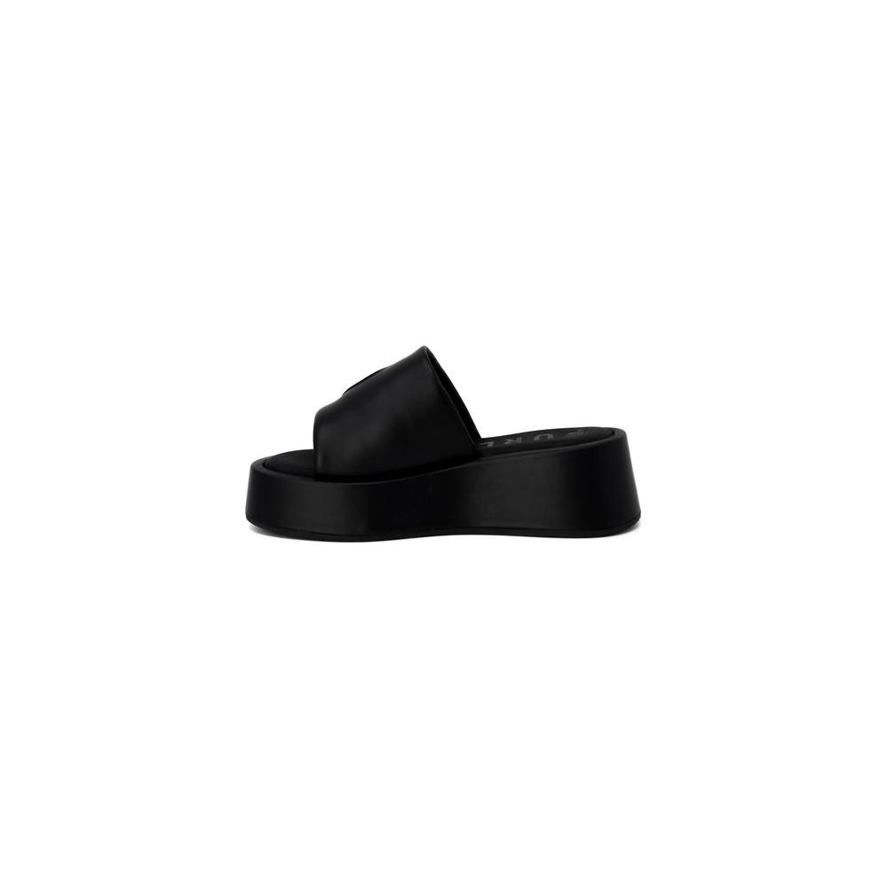 Furla Black Leather Sandal Furla Black
