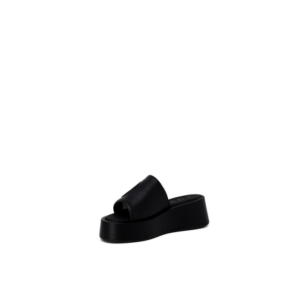 Furla Black Leather Slippers 1728,71956299936,Black,EU39/US9,Furla,New with tags,Sandals - Shoes,Shoes,Slippers - Sandals - Shoes,Women