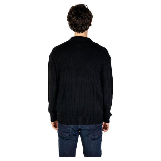 Calvin Klein Jeans Black Cotton Sweater Calvin Klein Jeans