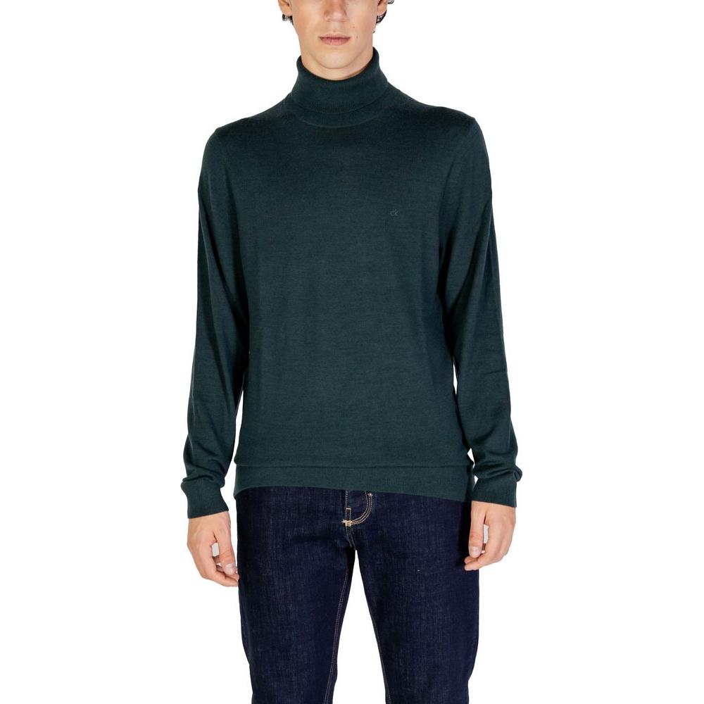 Calvin Klein Green Wool Sweater Calvin Klein Dark Slate Gray