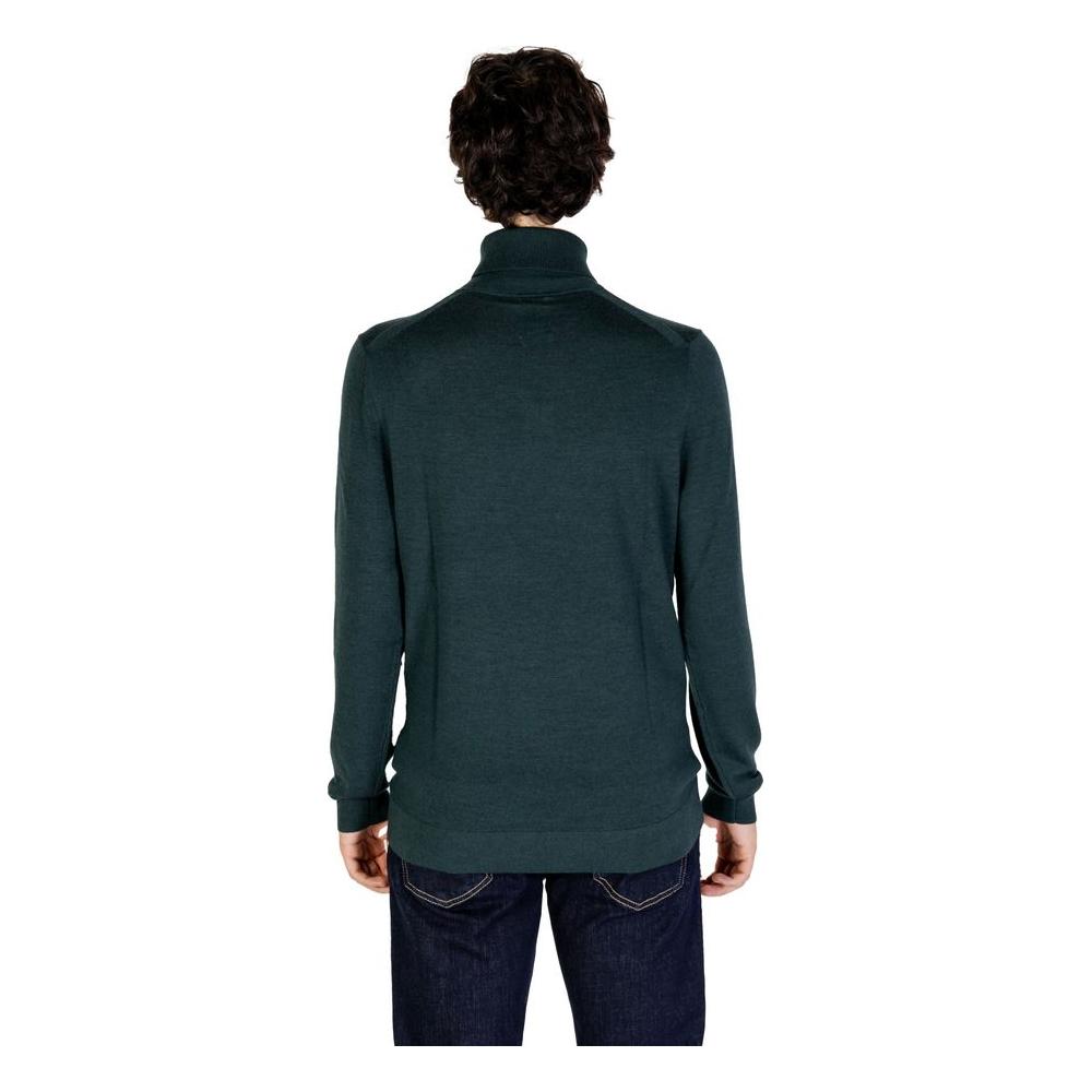 Calvin Klein Green Wool Sweater Calvin Klein Dark Slate Gray