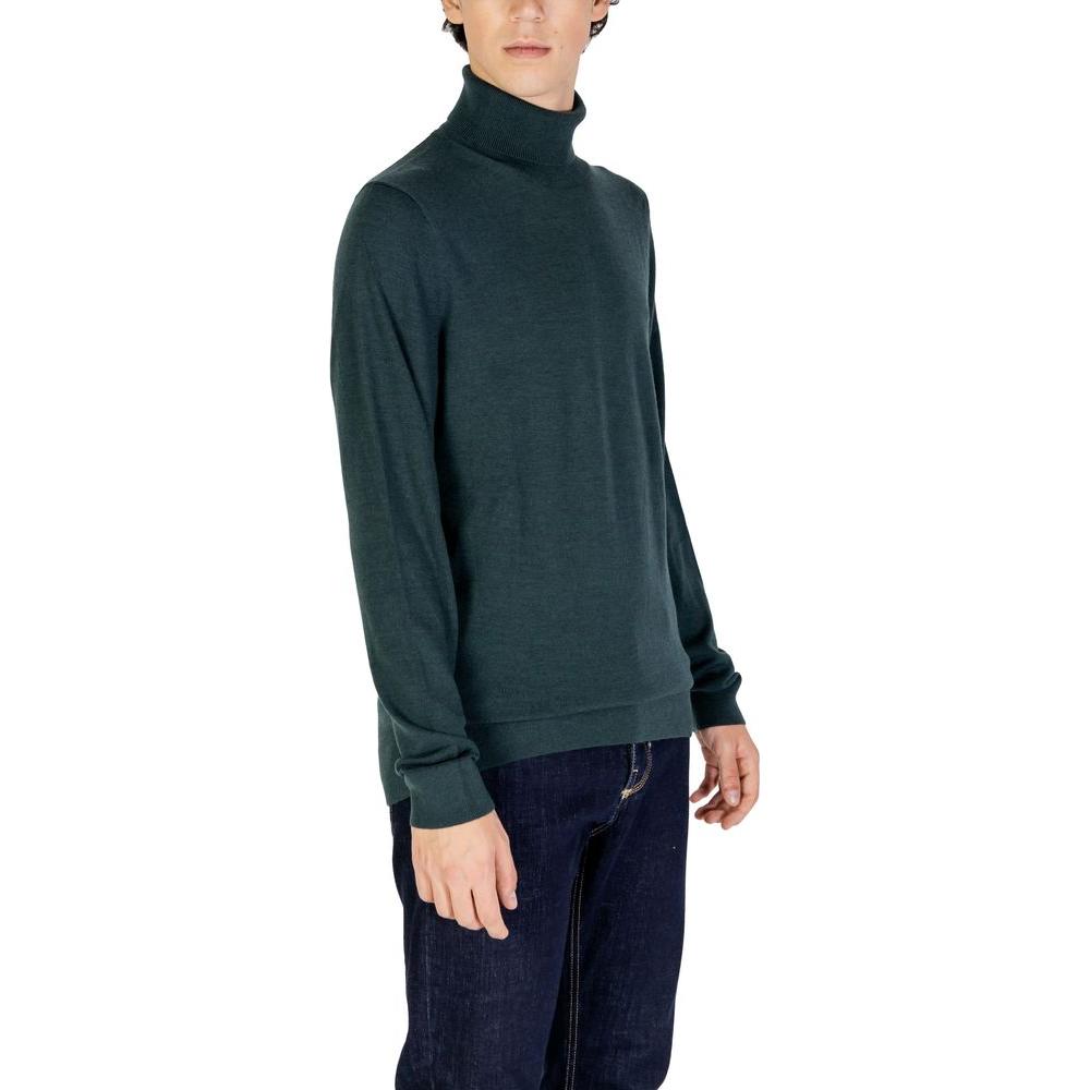 Calvin Klein Green Wool Sweater Calvin Klein Dark Slate Gray