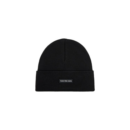 Calvin Klein Jeans Black Recycled Polyester Cap (Baseball Hat)