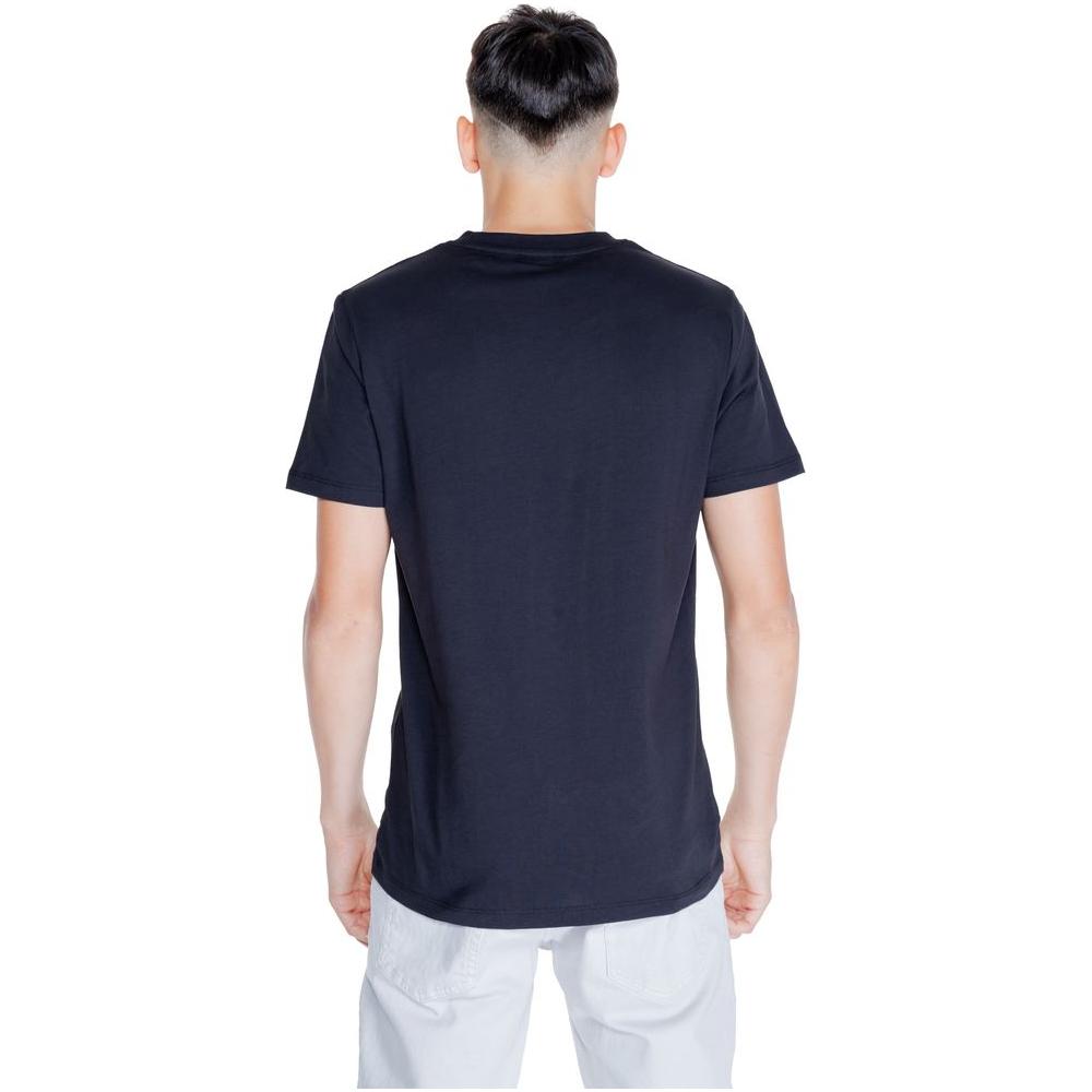 Peuterey Black Cotton T-Shirt Peuterey Light Gray