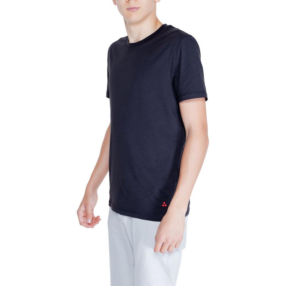 Peuterey Black Cotton T-Shirt Peuterey Dark Slate Gray