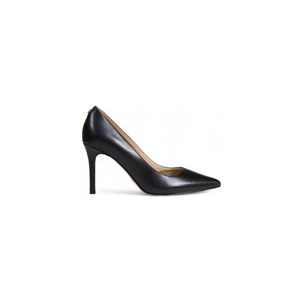 Guess Black Leather Sandal Guess Light Gray