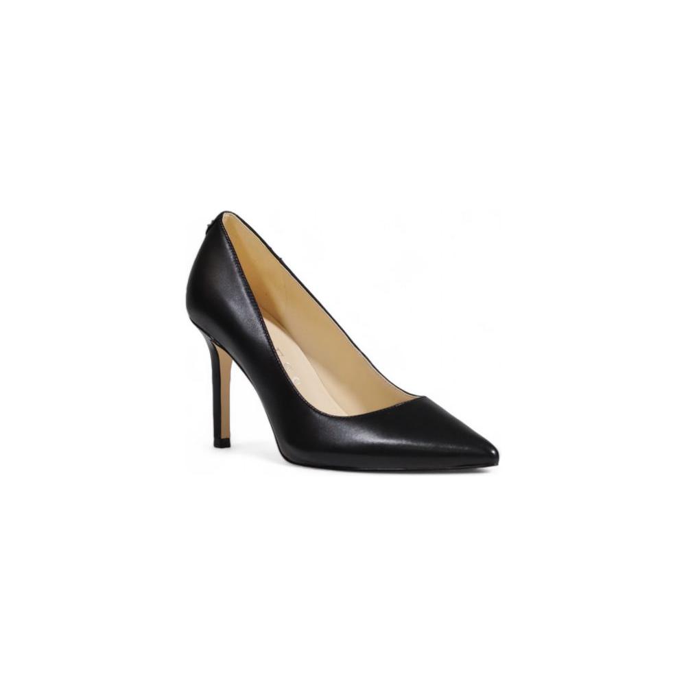 Guess Black Leather Sandal Guess Dark Slate Gray