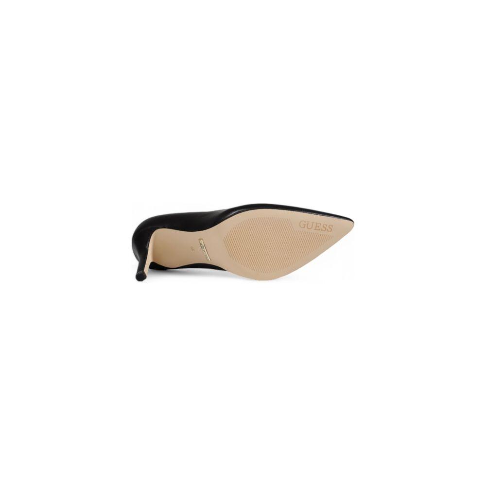 Guess Black Leather Sandal Guess Tan