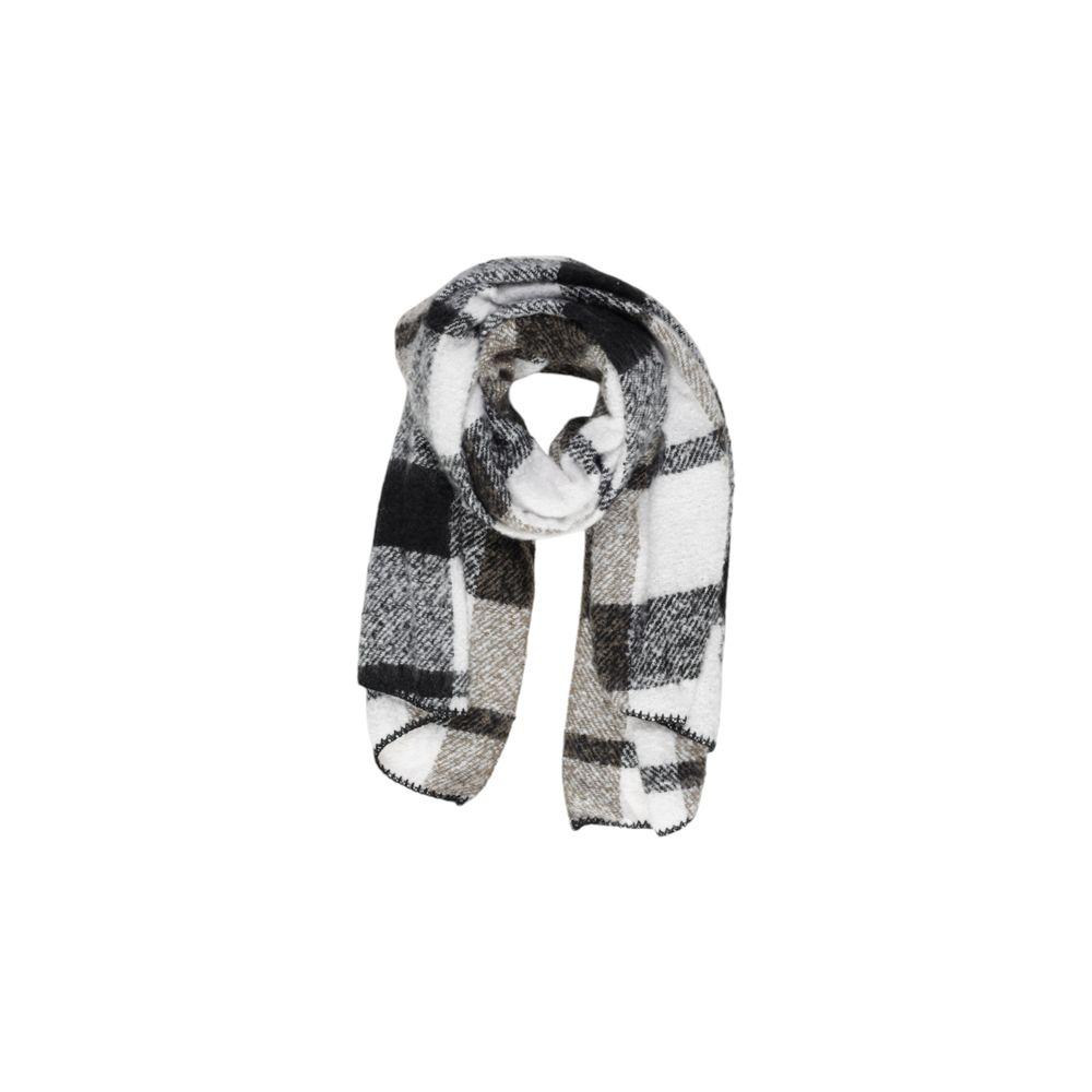 Only Black Polyester Scarf Only Gray