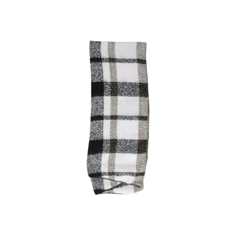 Only Black Polyester Scarf Only Gray