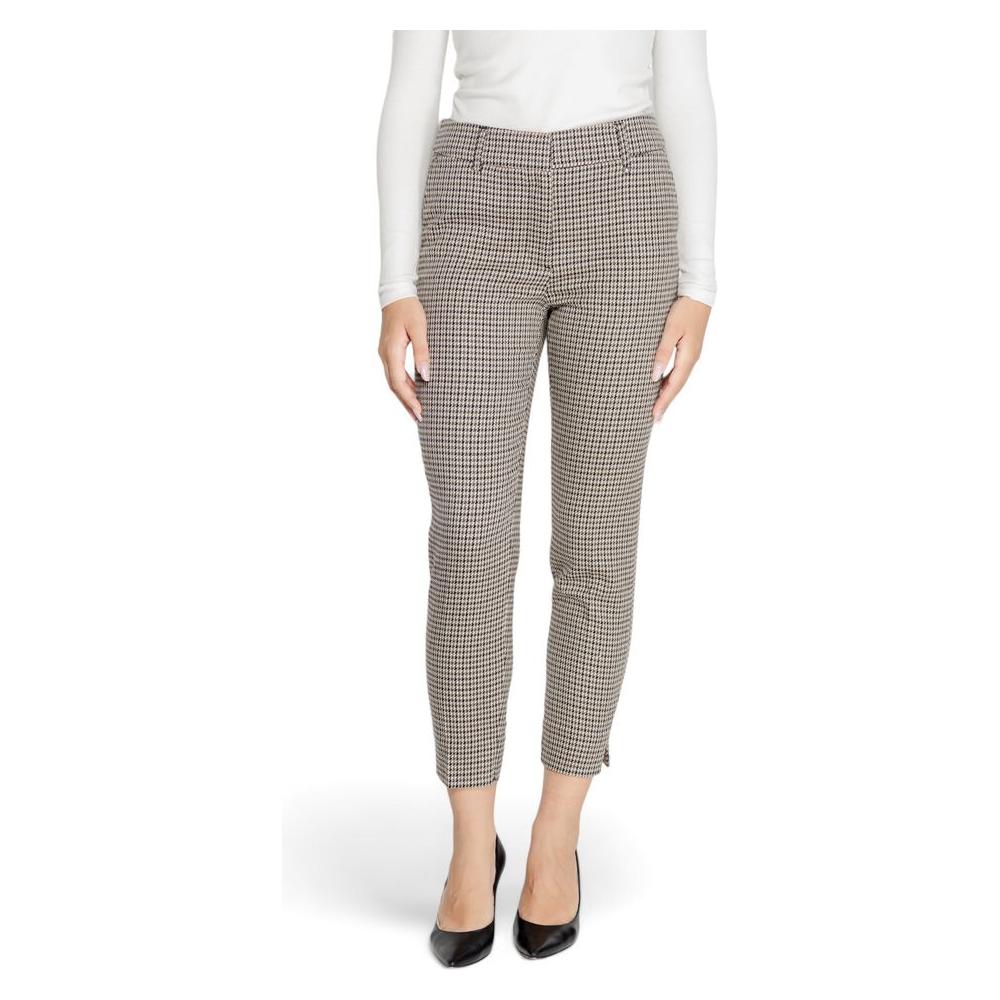 Only Beige Polyester Jeans & Pant Only Light Gray