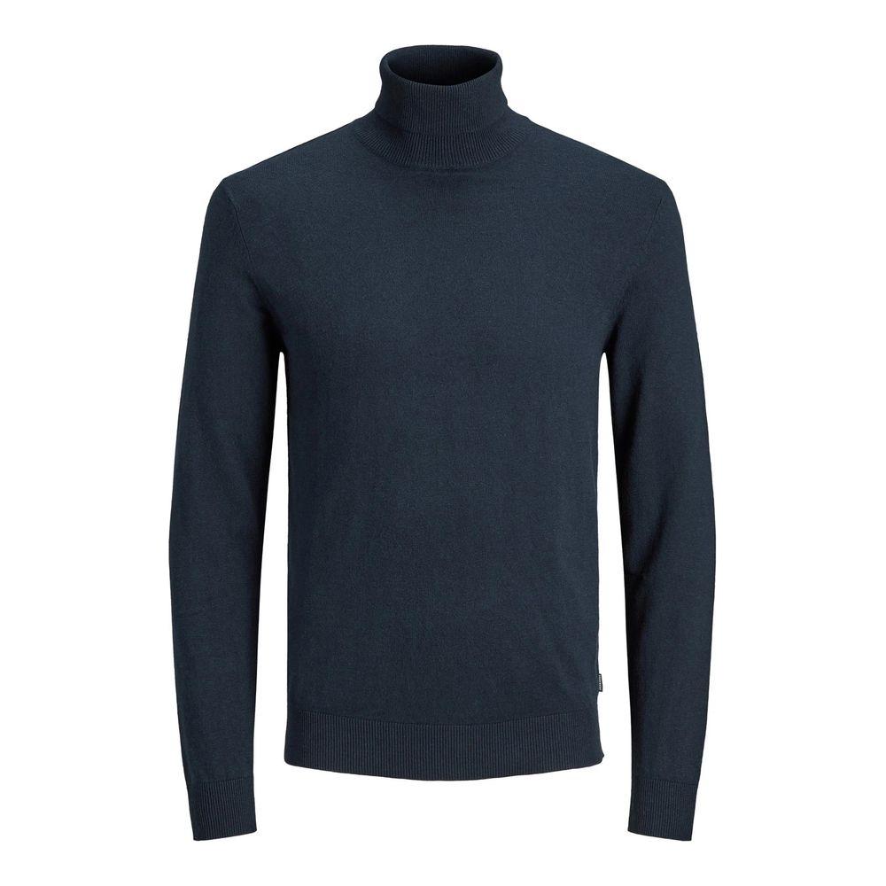 Jack Jones Blue Cotton Sweater Jack Jones Dark Slate Gray