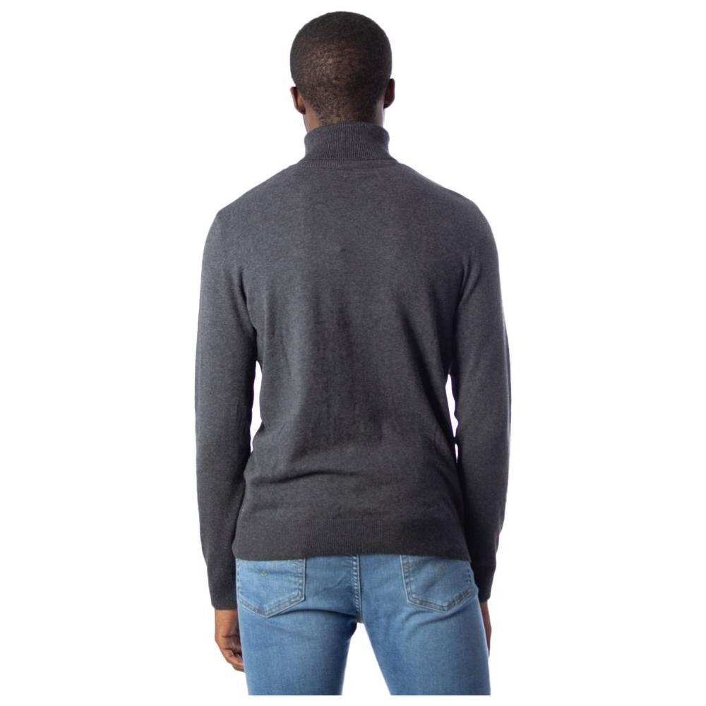 Jack Jones Gray Cotton Sweater Jack Jones Dark Slate Gray
